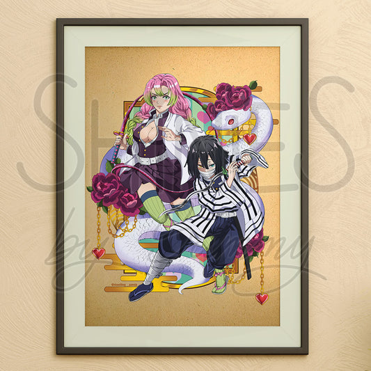 Snake & Roses A3, A5