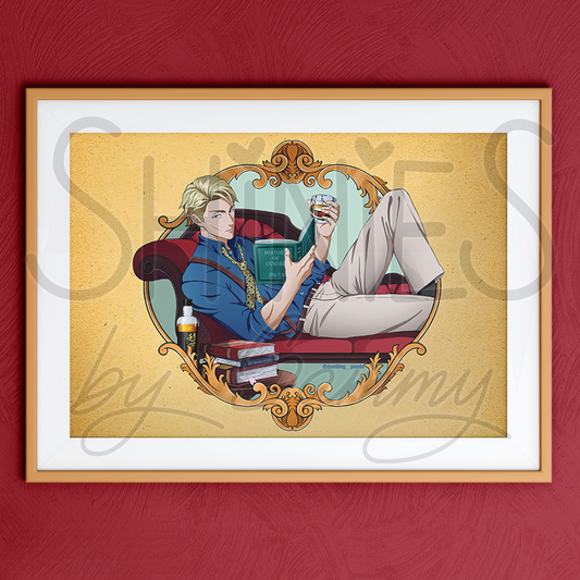 Relaxed Whisky Bread Man (A5 Print)