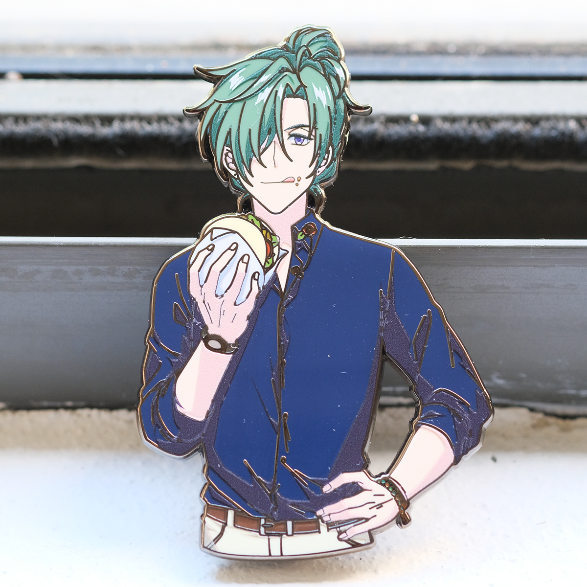 Happy Hungry Green Bun Boy