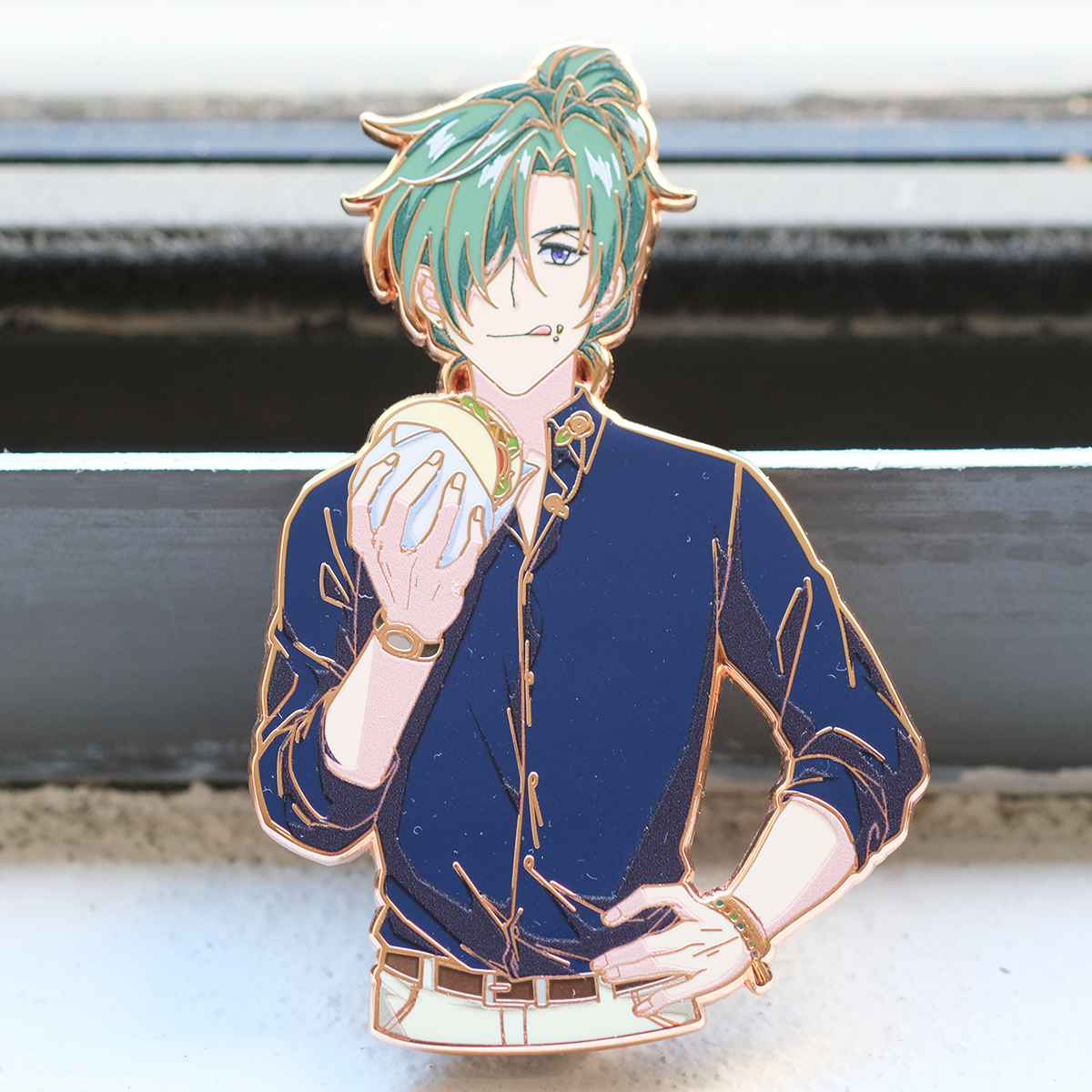 Happy Hungry Green Bun Boy