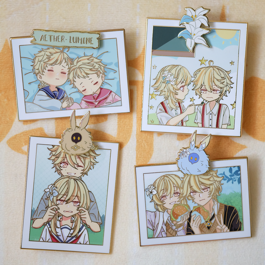 Genshin Polaroids: Travelling Twins