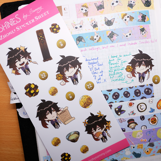 Genshin Impact: Zhongli Sticker Sheet