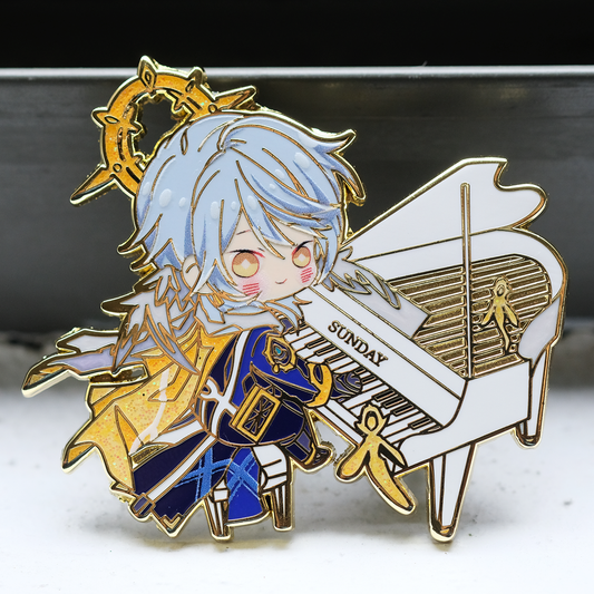 Sunday Piano Chibi - Pin