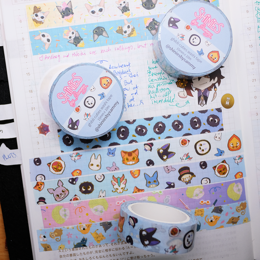 Ghibli Cuties Washi Tape (Gold Foil)