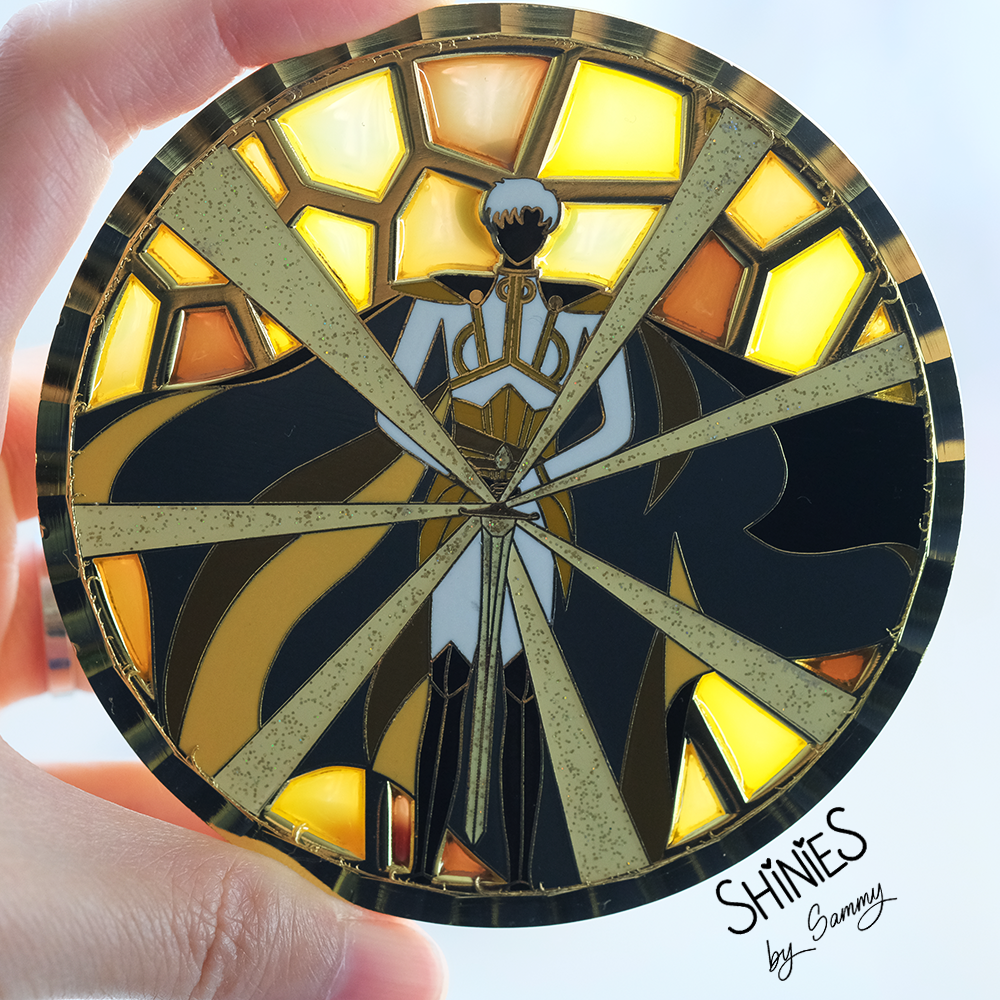 Moon Goddess and Earth Prince: Stained Glass