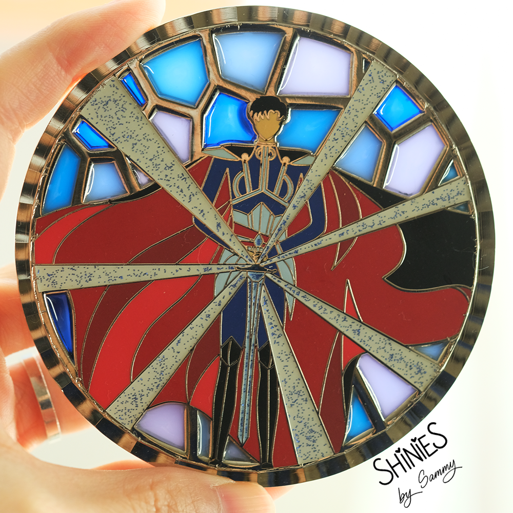 Moon Goddess and Earth Prince: Stained Glass