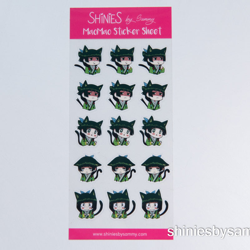 MeowMeow Moods Sticker Sheet