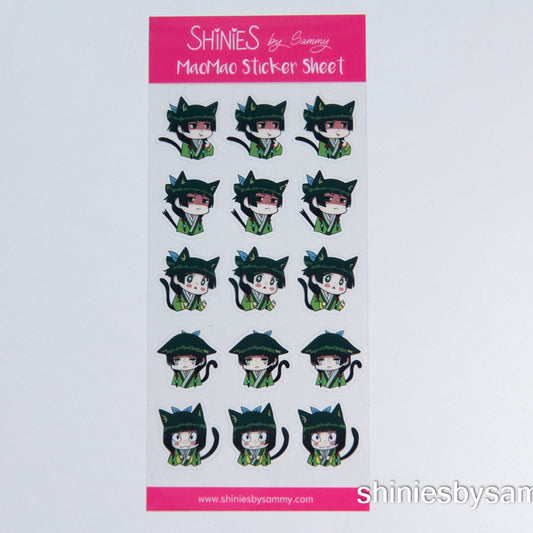 MeowMeow Moods Sticker Sheet