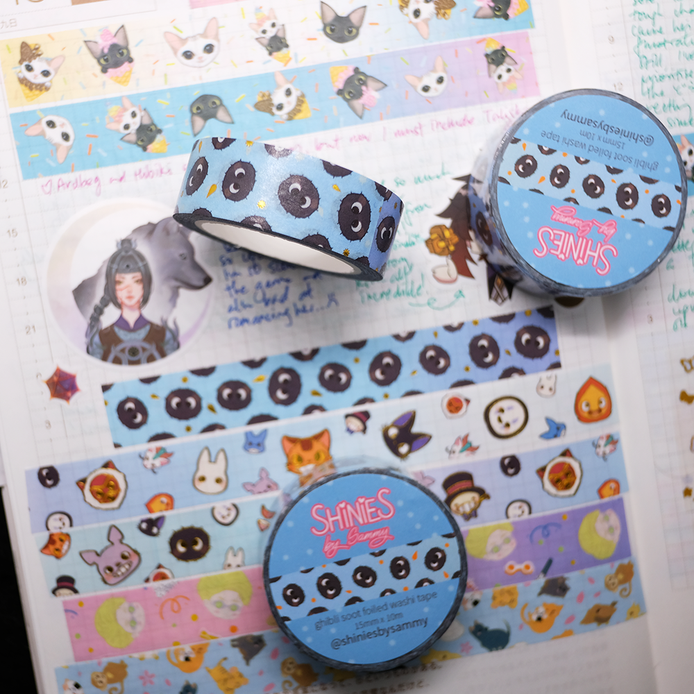 Ghibli Soots Washi Tape (Gold Foil)